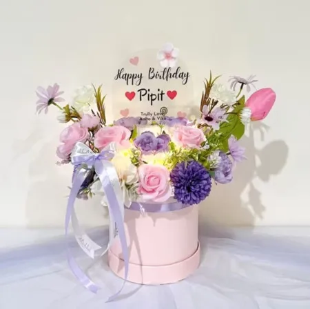 Bloom Box Akrilik Ucapan Ulang Tahun Medan